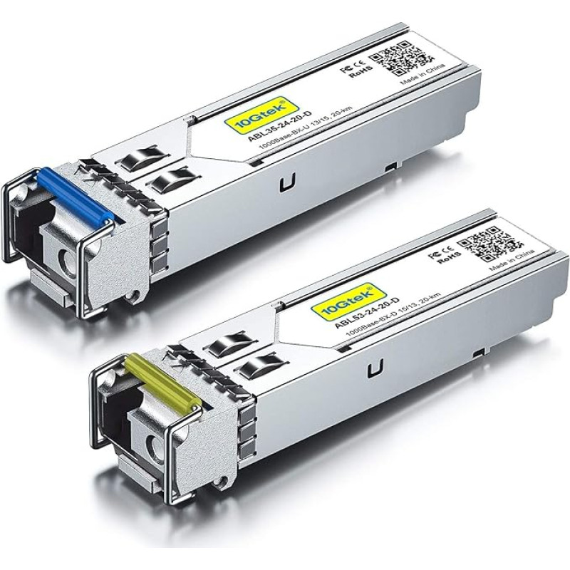 1,25G SFP Bidi 1000Base-BIDI, 1550nm/1310nm SMF, iki 20 km, skirtas 