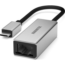 USB C to Ethernet Adapter Cable - Marmitek UE24 - Thunderbolt Connect to LAN - Connect Your Mac or Laptop Firmly to a Router, Even though One RJ45 Port is Missing - USBC Converter
