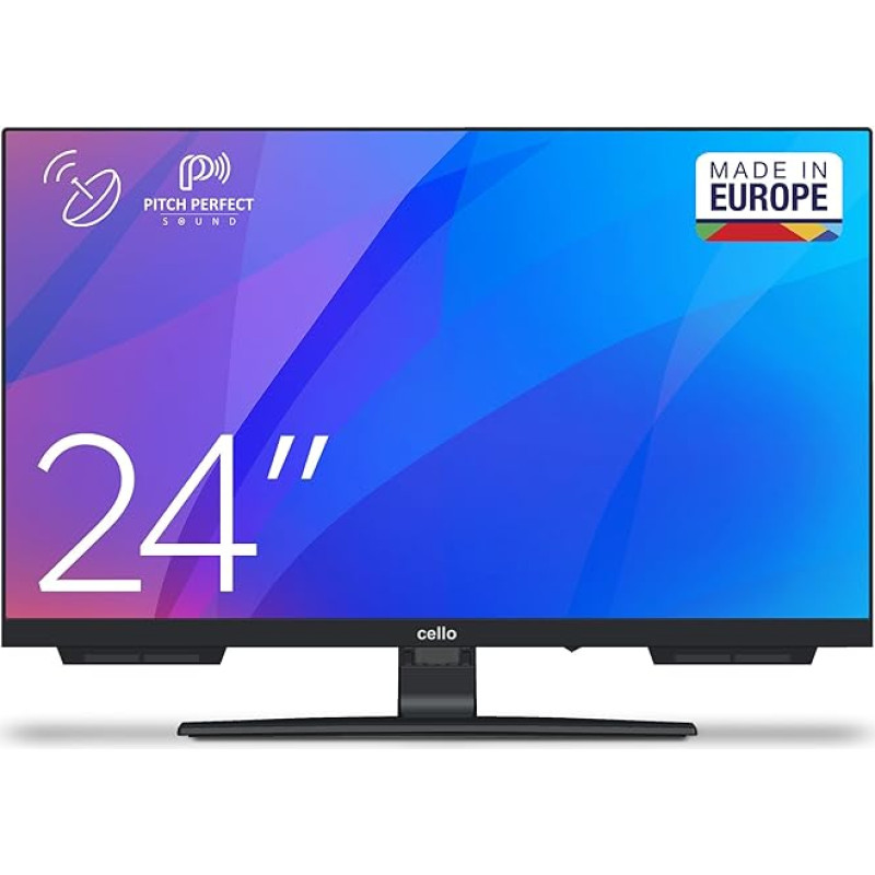 Cello C2424SH 24 Inch HD LED TV with Frameless Triple Tuner (DVB-C/-S2/-T2) Pitch Perfect Sound Ideal for Small Spaces [2024]