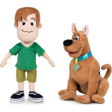 SCOOB! Scooby DOO 760018779 Minkštas žaislas Naujas filmas Super minkšta kokybė (28 cm, Scooby Adult + Shaggy)