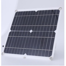 DAZZLEEX 12 W Solarpanel-Akku-Ladeset, Ladestromerzeugung, wiederaufladbare Photovoltaik-Panel-Batterie für den Außenbereich (60 A)