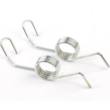 Torsionsfedern, kleine Torsionsfeder, 2 Stück 2,2 x 22,4 mm, 4 Runden Federzubehör for Feder, Torsionsfeder, Bremsfeder, Gas, Torsionsfeder, Kupplung, Motorrad-Dreirad-Zubehör