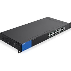 Linksys LGS124P-EU Verslo 24 prievadų nereguliuojamas Gigabitinio tinklo komutatorius su 12 PoE+ prievadų