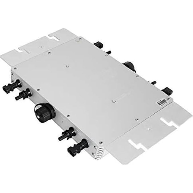 Mophorn 1200 W Grid-tie Inverter Waterproof Inverter, 220 V Micro Inverter, Solar Power Grid-Tie Micro Inverter with WVC Power Connection Micro Inverter, Silver