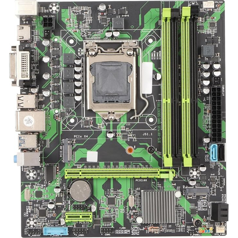 ciciglow ATX Mining Desktop Board LGA 1155 4 DDR3 lizdai M.2 HD VGA išvestis Daugiafazis maitinimas Stipri medžiaga