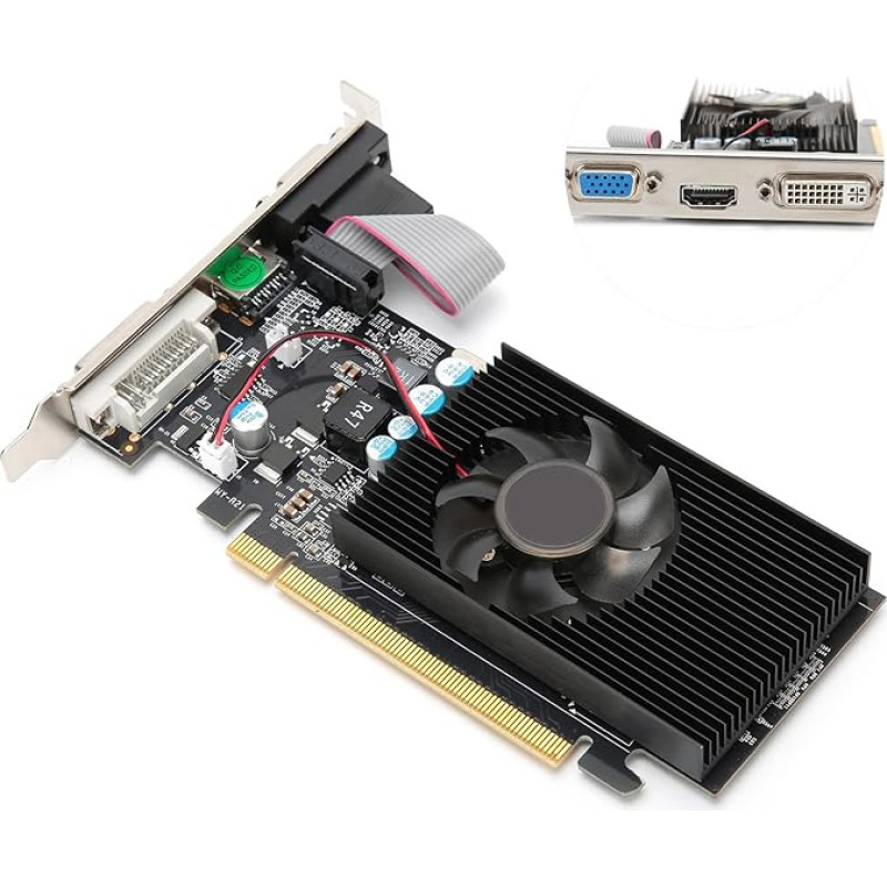 PUSOKEI GT210 1G 64bit vaizdo plokštė, 