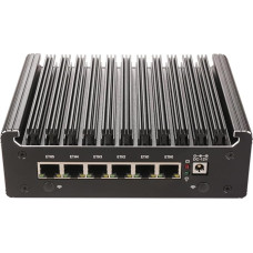 HSIPC Alder Lake Pentium Gold U300 Quad Core Firewall Micro Appliance, Mini PC, Nano PC, Router PC su 16G 256G 6*i226-V RJ45 AES-NI suderinama su pfsense opnsense