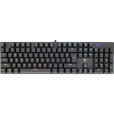 White Shark -GAMING ONLY Commandos Elite žaidimų klaviatūra su 25 klavišais, Anti-Ghosting funkcija, metaliniu pagrindu, LED RGB apšvietimu, 12 galimų variantų, USB 2.0 sąsaja, juoda