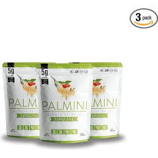 Palmini Linguine Makaronai - palmių širdelės - mažai kalorijų, mažai angliavandenių, keto, veganai | Be GMO, be glitimo, be cukraus - 338 g | (3 pakuotės)