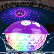 KingSom Bluetooth Speaker Pool, Bluetooth Speaker with Colour Light, Music Box, Portable Bluetooth Box, IPX7 Waterproof Speaker, Crystal Clear Hands-Free Calling, Floating Speaker for Pool