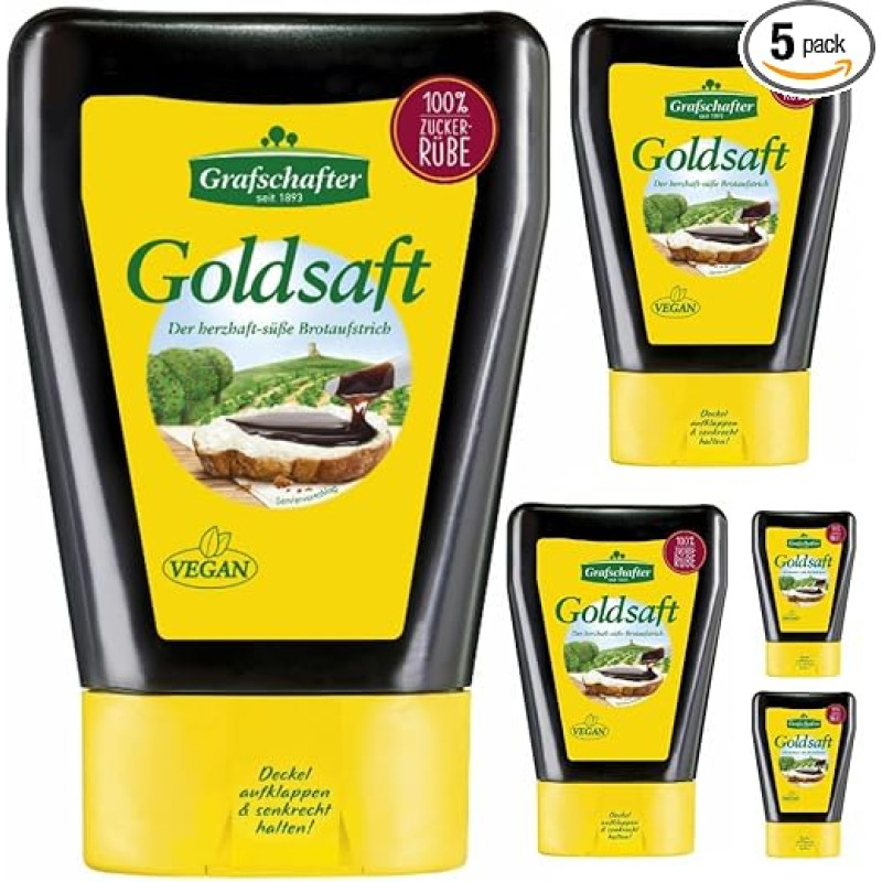 Grafschfter Gold Juice Sugar Beet Syrup 500 g x 5 Pieces