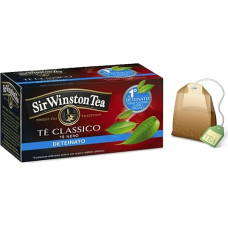 Sir Winston Tea® | Klasikinė juodoji arbata be cheminių tirpiklių - 20 arbatos maišelių (30g) | Ceilono juodoji arbata be kofeino