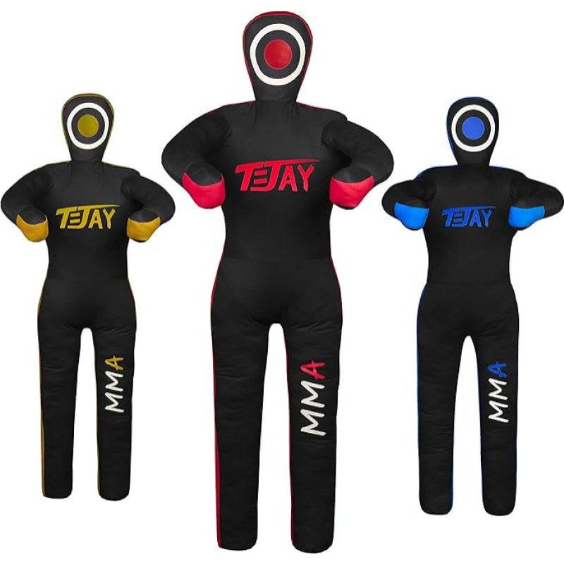 T=JAY MMA Standing Position Grappling Dummy for Jiu Jistu Brazilian BJJ, Wrestling, Judo Karate Throwing and Dummy for Submission, Unfilled