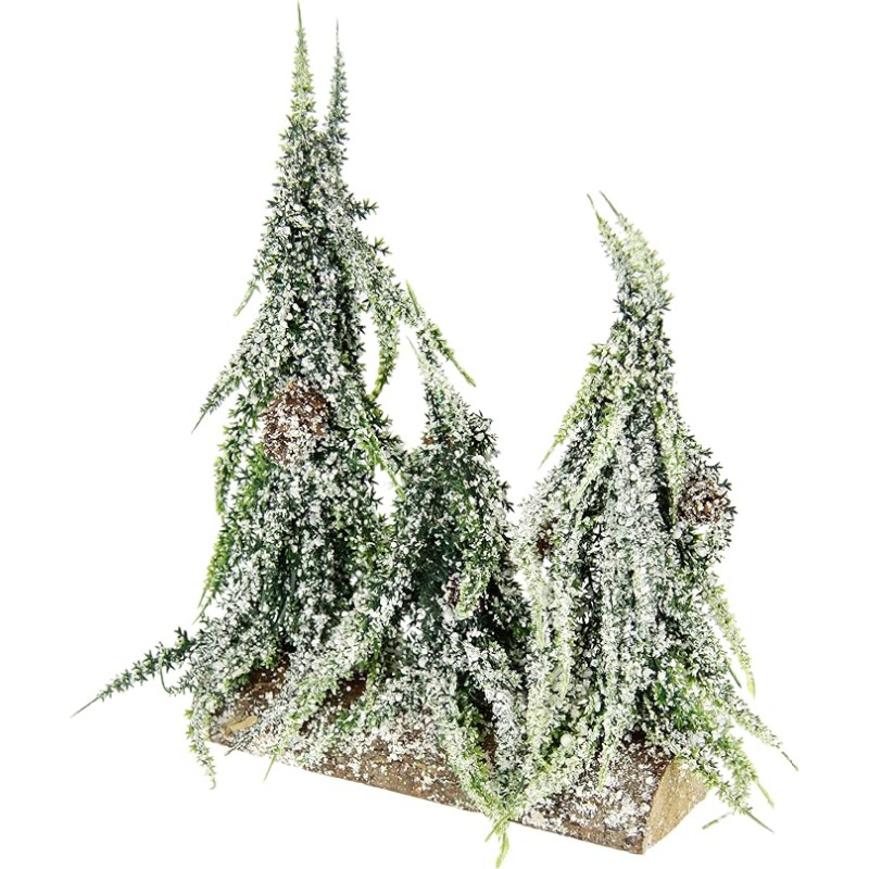 Artificial Mini Christmas Tree Iced and Snowed on Wooden Base Artificial Snow Small Christmas Tree Table Decoration Tree Artificial Fir Small White Christmas Tree Christmas Decoration Artificial Fir