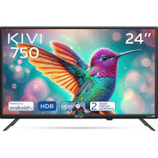 KIVI 24H750NB Smart TV Frameless - TV 24 Inch HD, Smart TV, MVA Panel, HDR, Android 11, WiFi & Bluetooth, Netflix and HBO Compatible