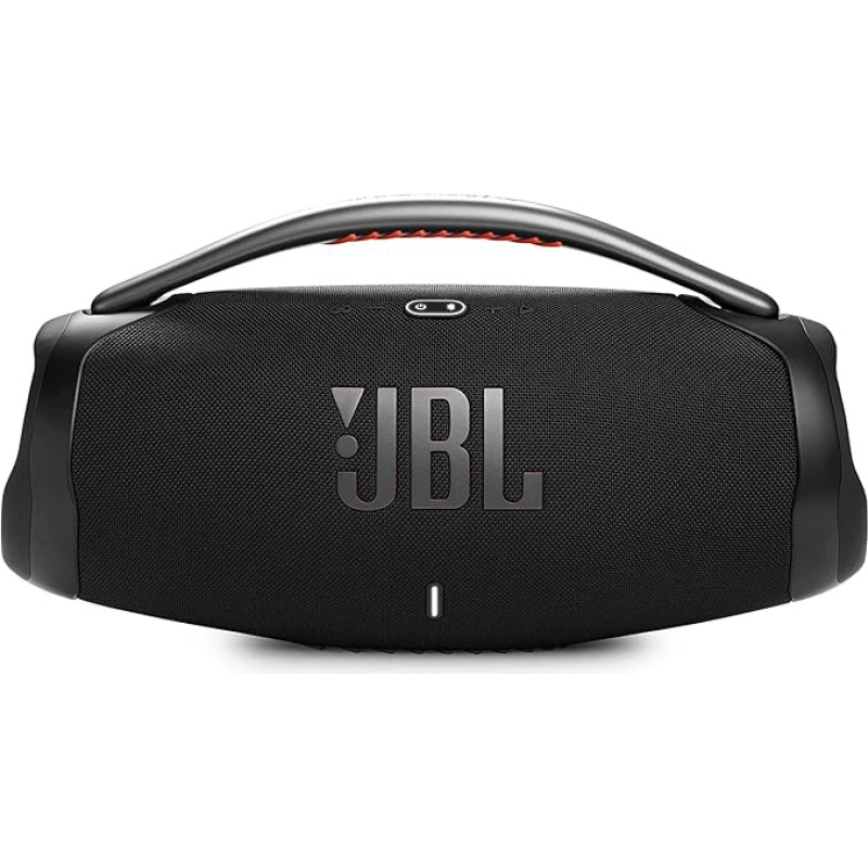 JBL Boombox 3 Wireless Bluetooth Speaker, Portable Waterproof Music Box with Indoor and Outdoor Mode, 24 Hours Playback Time, Black