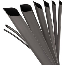 Termo susitraukiantis vamzdelis 3:1 su klijais, juodas, įvairių skersmenų ir ilgių, ISOLATECH