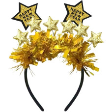 2025 Laimingų Naujųjų metų žvaigždžių galvos juosta, 2025 Naujųjų metų išvakarių vakarėlio nuotraukų kabinos rekvizitai, 2025 Laimingų Naujųjų metų dekoracijos blizgučių žvaigždžių girliandos galvos juosta, 2025 Naujųjų metų dekoracijų priedai