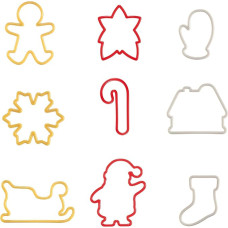 Tescoma 630901 Kalėdų eglutės pjaustytuvai, 9 vnt., įvairiaspalviai