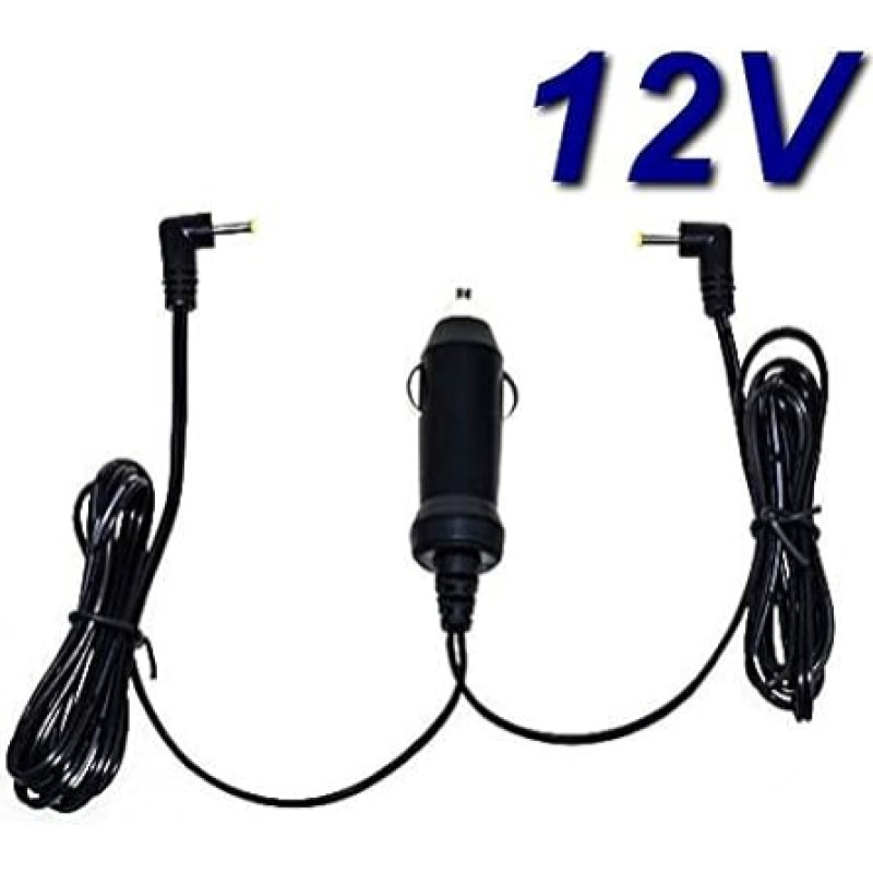 ODYS Twin Car Charger Cigarette Lighter 12 V for Portable DVD Player