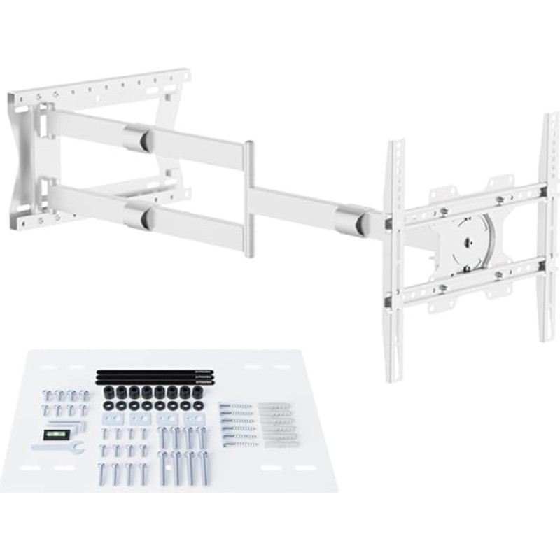 XTRARM TiTon 120 cm TV Wall Mount Rotate 40 kg VESA Max. 400 x 400 mm White