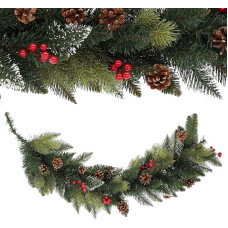 KADAX Pušų girlianda, dekoratyvinė girlianda, 115 cm ilgio eglės girlianda, dirbtinė kalėdinė girlianda, pagaminta iš PVC plėvelės, židinio dekoracija, kalėdinė dekoracija (Dancer)