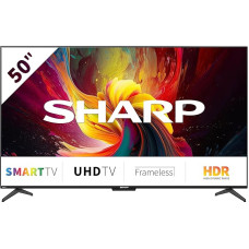 SHARP 50DJ6E Android TV 126 cm (50 Inch) 4K Ultra HD LED TV (Smart TV without Frame, Harman Kardon) 2023