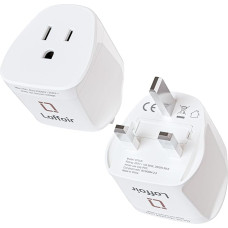 Laffair USA to UK Plug Adapter (Pack of 2) Essential Plug Adapter USA to UK Travel Plug Canada to UK Versatile Plug Adapter Type A Perfect for American and British Connectors