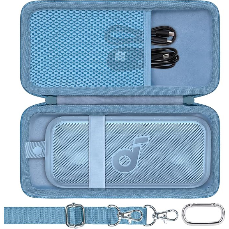 co2CREA Hard Carrying Case for Soundcore Motion 300 Portable Bluetooth Speaker, Bag Only, Blue