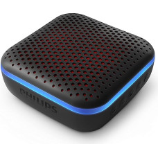 Philips Audio Bluetooth Speaker S2505B/00 with LED Lights (Built-in Microphone, Robust and IPX7 Waterproof, 10 Hours Playtime, 20 m Range) Black