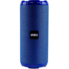 HYKU - 621 Portable Bluetooth Speaker with Hands-Free Microphone, Waterproof and FM Radio Function (Blue)