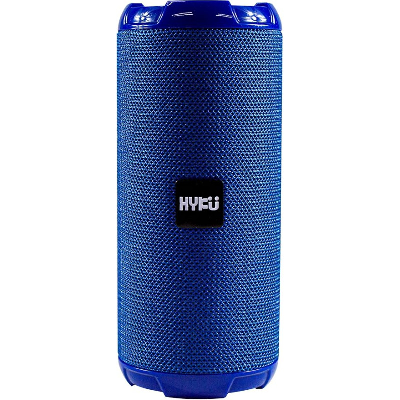 HYKU - 621 Portable Bluetooth Speaker with Hands-Free Microphone, Waterproof and FM Radio Function (Blue)