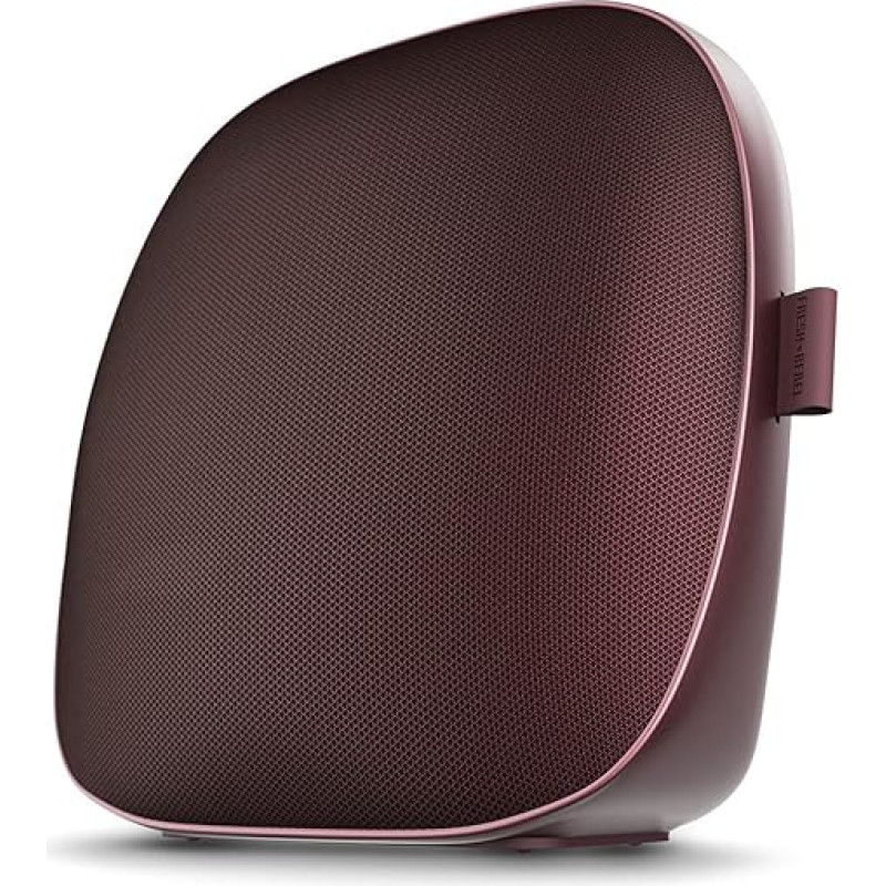 Fresh 'n Rebel Soul Bluetooth Speaker with 15 Hours Playtime, Deep Bass, Stereo Mode, IPX5 Waterproof Class and Hands-Free Function (Deep Mauve)