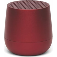 Lexon Mino+ Bluetooth Speaker, Rechargeable, Compatible with TWS (Aluminium) (Dark Red)