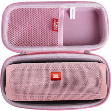 Hermishell Hard Travel Case for JBL Flip 5 Bluetooth Waterproof Portable Speaker (Pink)