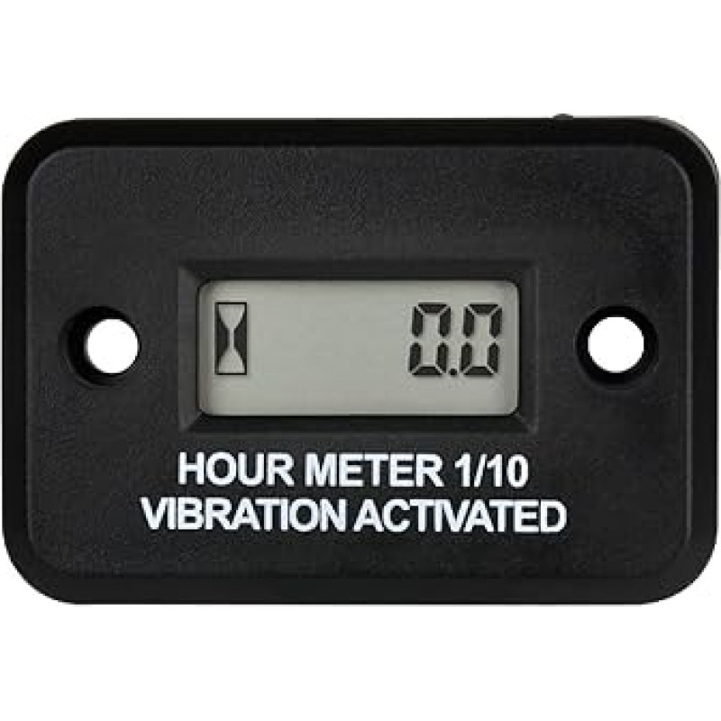 Yooreal YR-HM016 Vibration Hour Meter Maintenance Reminder for Engine Equipment, Generators, Lawnmowers, Motorcycles, ATVs etc