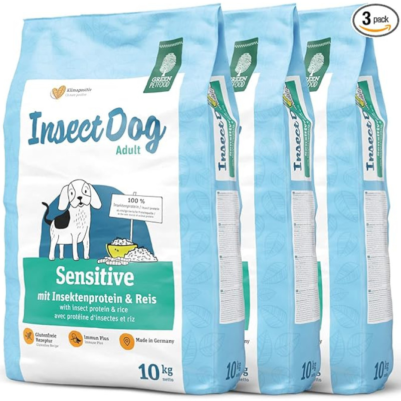 Green Petfood 3 x 10 kg InsectDog Sensitive