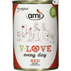 AMÌ Vegan Wet Dog Food V-Love Red, 12 vnt. (12 x 400 g)