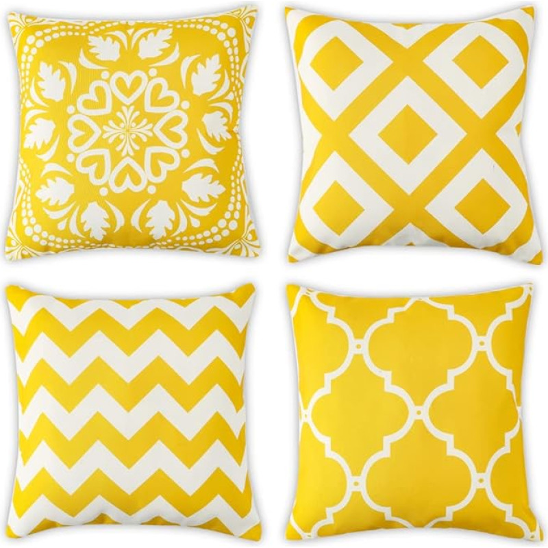 Lauko pagalvėlės užvalkalas, lauko pagalvėlė, vandeniui atsparus pagalvėlės užvalkalas, sodo pagalvėlės užvalkalas, lauko pagalvėlė, oro sąlygoms atsparus sodo pagalvėlės užvalkalas, sofa, sofa, kėdė, sodo poilsio pagalvėlės apdaila - 18 x 18 colių