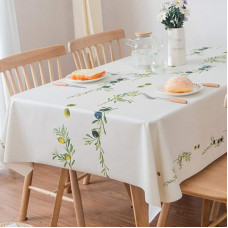 Plenmor Heavy Duty vinilo staltiesė stačiakampiams stalams Nuvalykite švarią PVC staltiesę valgomojo stalui Atsparus aliejui Atsparus vandeniui Atsparus dėmėms Atsparus pelėsiams