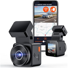 VANTRUE E1 lite Mini Dash Cam WiFi Front 1080P HDR/30fps with Voice Control, 1.54 Inch IPS Hidden Dash Cam Car, 160° Night Vision, 24 Hours Parking Monitoring, GPS, G-sensor, Loop Recording, Max.