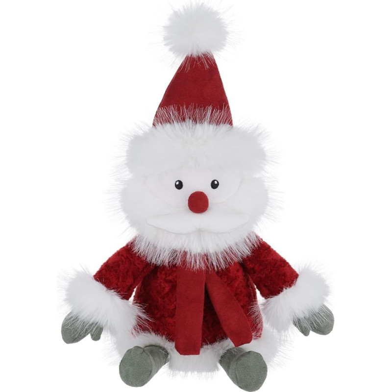 Apricot Lamb Christmas Winter Santa Plush Toy Pliušinis žaislas mergaitėms, berniukams ir kūdikiams - pūkuotas pliušinis žaislas žaidimui, kolekcionavimui ir glamonėjimui - jaukus pliušinis žaislas - pliušinis hipopotamas