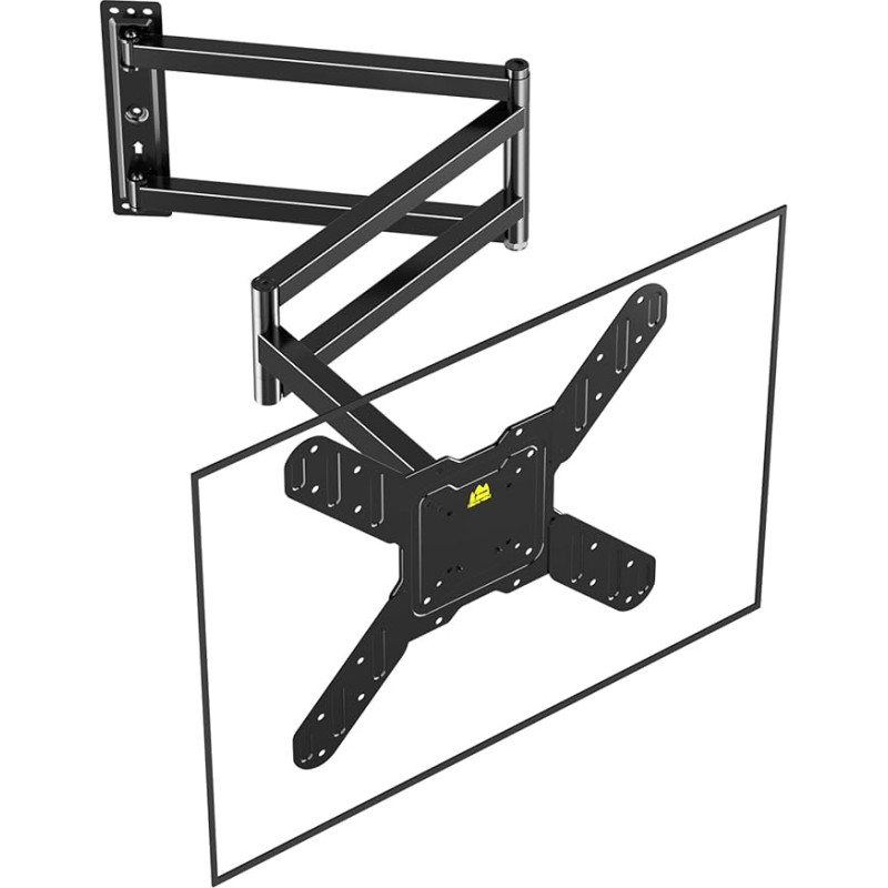 TV sieninis laikiklis Pasukamas 90 laipsnių FORGING MOUNT TV laikiklis, skirtas 26-65 colių televizoriams 820 mm itin ilga rankena TV laikiklis Sieninis ištraukiamas laikiklis Sieninis laikiklis išlaiko 35 kg Max. VESA 400 x 400 mm