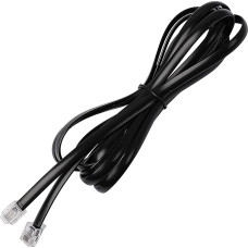 sourcing map RJ12 6P6C Telefon Mobilteil Empfänger Linie Draht Verlängerungskabel 8,4 Ft