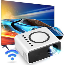Vehoukli Projector Full HD 1080P Mini Projector Portable Video Projector Home Cinema Projector for Smartphone/HDMI/USB/AV/Fire Stick/PS5