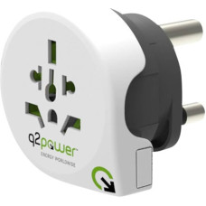 Q2 Power | Iš pasaulio į Pietų Afriką | Universal-Reiseadapter mit Erdungsstecker | Kid Safe Stoßschutz | Spannung und Leistung 100V-1000W / 250V-2500W