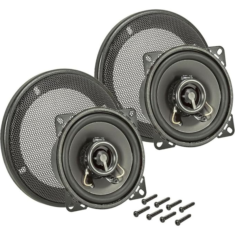 tomzz Audio 4000-005-1 TA10.0-Pro garsiakalbių montavimo komplektas DIN 100 dvipusė koaksialinė sistema su tinkleliu 40 W RMS polipropileno