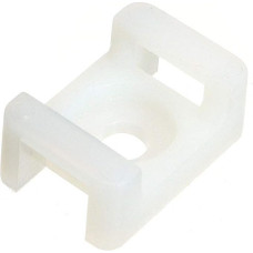 100 x Kabelių kaklaraiščių lopšys 17,8 mm x 12,7 mm x 8,2 mm Kabelių kaklaraiščiai Apatinė Zip Tie Wrap balno klipas laikiklis spaustukas laidas Natūralus