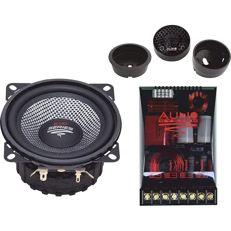 Garso sistema X 100 EVO 2 X-ion Series 10 cm 2 kanalų sistemos garsiakalbis Kickbass Compo System