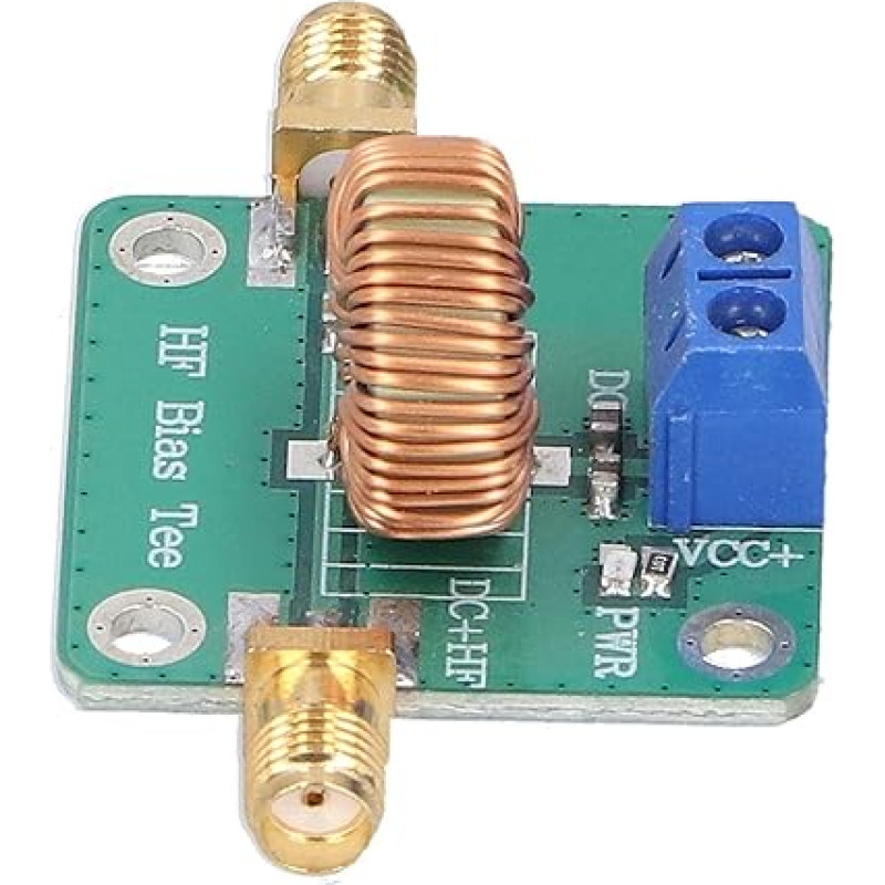 DC Bias Tee 0.2-180MHz RF modulis Profesionalus su šilumos išsklaidymo diapazonu RF DC blokas Bias Tee PCB RF mikrobangų signalo modulis plačiajuosčiam stiprintuvui